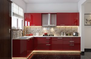Acrylic Modular Kitchen