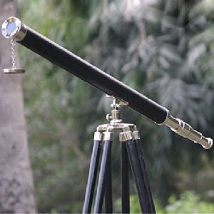 Brass made Nickel Finish telescope