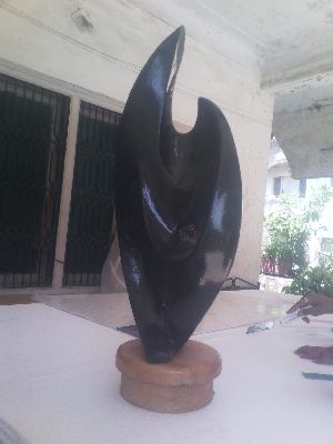 Black Flame Sculpture