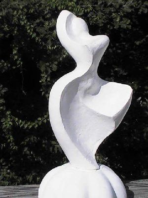 White Dancing Lady Sculpture