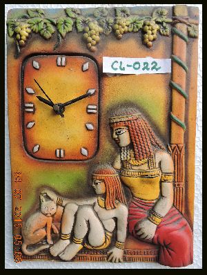 Terracotta Decorative Wall Clock