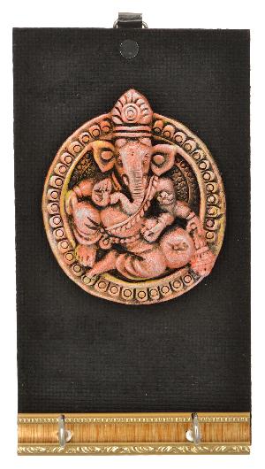 RURALSHADES Terracotta Hand Painted Ganesha Key Holder
