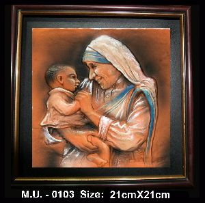Terracotta Sculpted Mother Teresa Frame