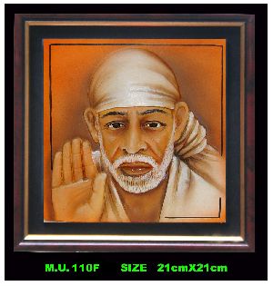 Terracotta Sculpted Sai Baba Frame