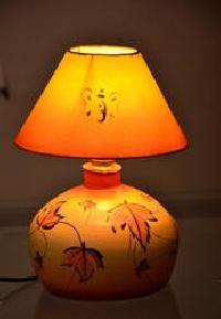 Terracotta Printed Table Lamps