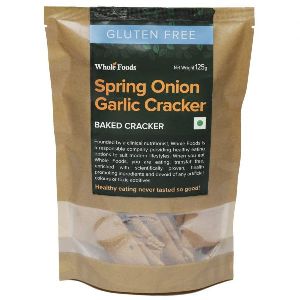 Gluten Free Spring Onion Garlic Cracker