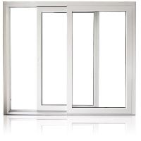 Glass PVC Sliding Window