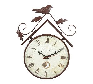 Sitting Sparrow antique clock