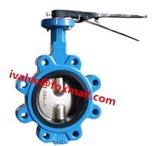 Cast Iron Rubber Seat Tapped Lug Butterfly Valve, Power : Manual