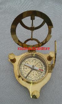 Nautical Brass Sundial Compass