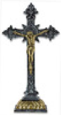 Brass Table Crucifix