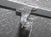 CLEAR HINGED CEILING HOOKS