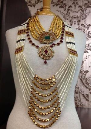 Hyderabadi Long Necklace Set