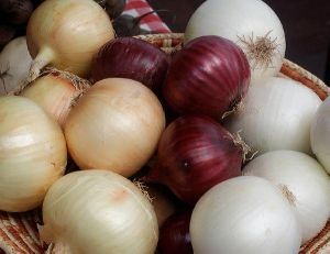 Fresh Red, Yellow and White Onion