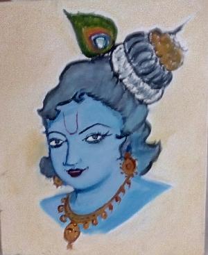 Lord Krishna Oil Paintings