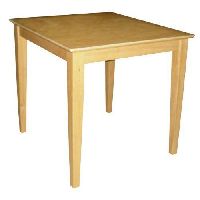 solid wooden table