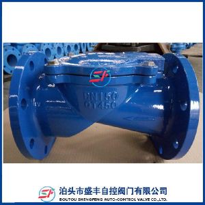 ductile iron H44X Rubber Disc Check Valve, Brand Name : shengfeng