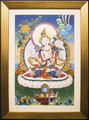 Handpainted Thangka Tara Devi Painting