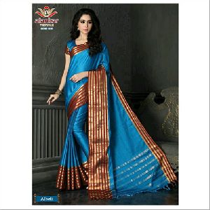 Mercerized Cotton Sarees