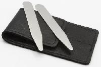 Leather Pouch  Orosilber Collar Stays