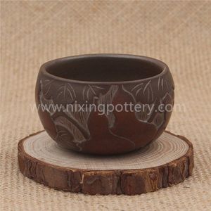 Pottery Flower Hand Painted Tea Cup, Drinkware Type : Teaware