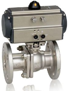 Double Acting Actuator Pneumatic Flanged Ball Valve