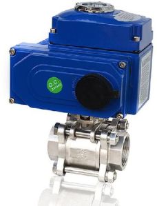 Electric Actuator DC24V AC220V Threaded Ends Motorized Ball Valve