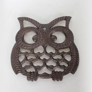 Cast Iron Owl Table Trivet