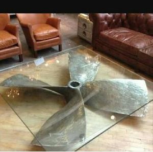 Rock Finish Aluminium Wings Coffee Table