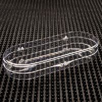 Oval Clear Plastic Hinged Boxes