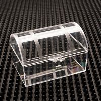 Treasure Chest Clear Plastic Hinged Boxes