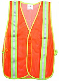 Fluorescent Orange Safety Mesh Vest