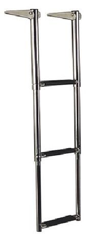TELESCOPIC STEP LADDER WITH GUDGEON MOUNT