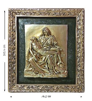 Pieta PL Brass Statue With Frame