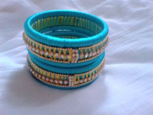 Silk thread designer bangle