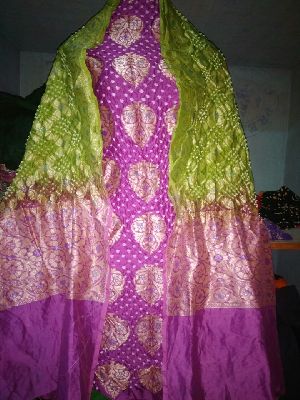 Ladies Gadwal Silk Suit Material