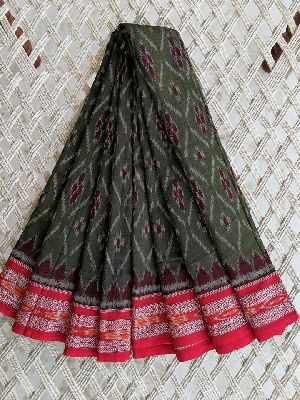 Handloom Ikkat soft cotton sarees