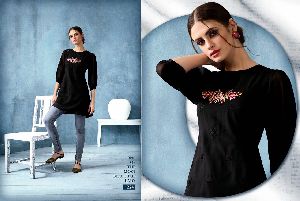 kajree silky soft georgette embrodiered kurtis