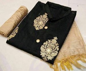 Manipuri silk top and bottom with chiffon dupatta