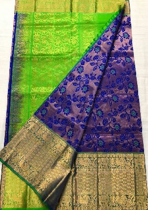 Pure handloom kanchi gadwal sarees