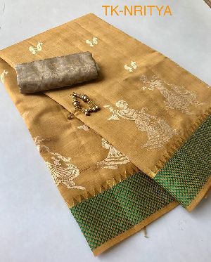 TK- nritya premium tussar silk sarees