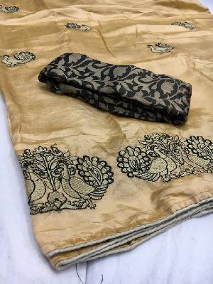 two tone crepe silk sarees