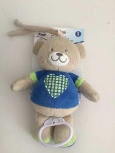 Baby Rattle Heart Bear Toy
