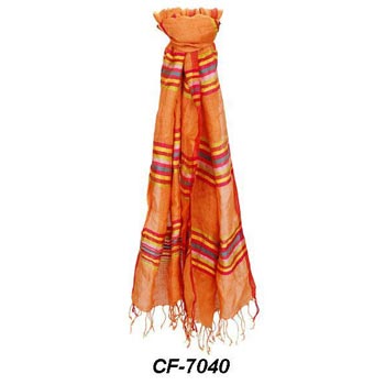 CF-7040 Silk & Linen Scarf
