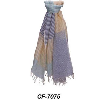 CF-7075 Cotton & Linen Scarf