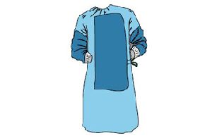 WRAPAROUND REINFORCED SURGICAL GOWN