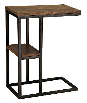 ANTIQUE SALVAGED WOOD SIDE TABLE