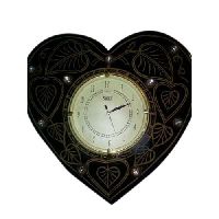 Heart Shaped Wooden Clock