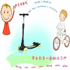 Metal & Plastic Hui Rui XF-X5-A-Green Kids Scooters