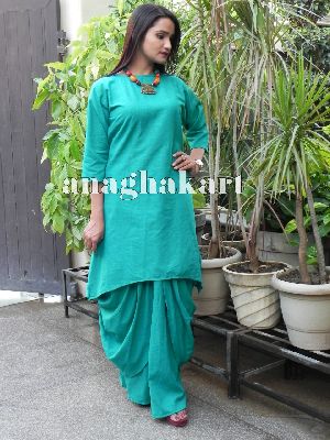 Dhoti skirt with side tale kurti